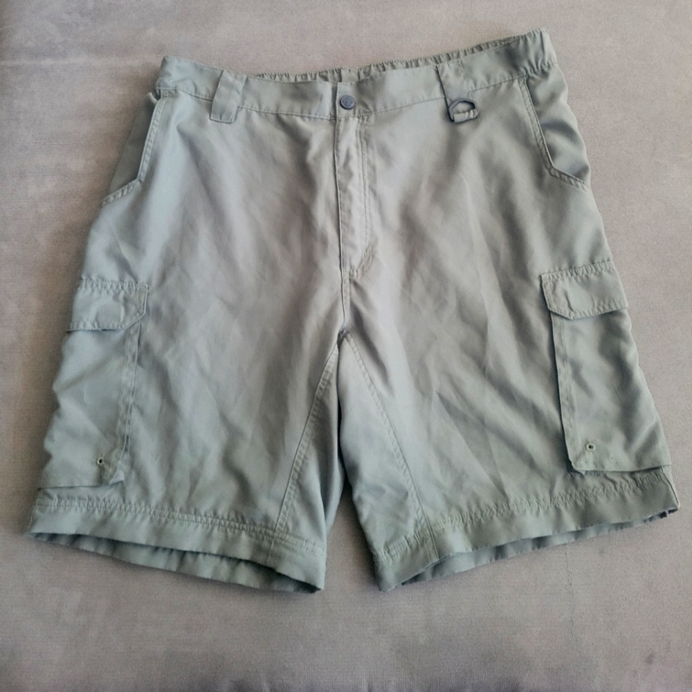 Boy Scouts of America Men's Cargo Green Shorts Polyester Size large / 9" inseam